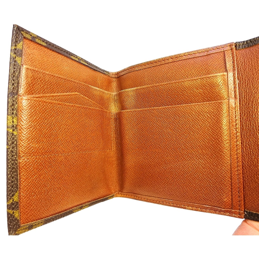 Louis Vuitton Monogram Brown Wallet Vintage with COA - Picture 8 of 12